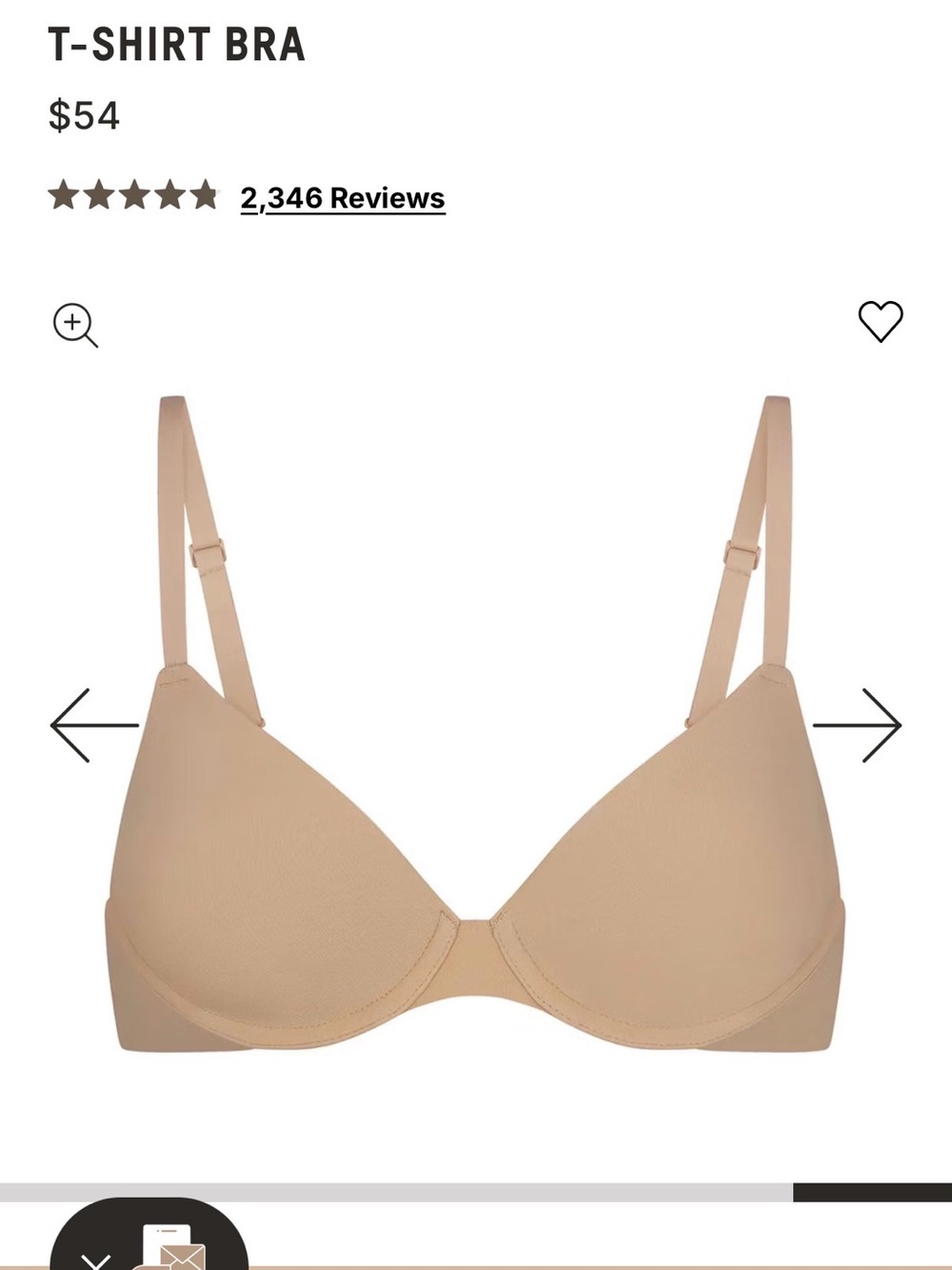 Skims fits everybody t shirt bra
